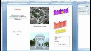 LECCIÓN 22 CREAR FOLLETO O BROCHURE EN WORD PARTE 1 2 [upl. by Erna]