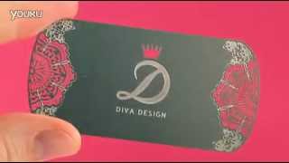 Laser engraved metal business card [upl. by Enelra704]