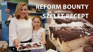 Reform BOUNTY szelet recept FittAnyukától BOUNTY chocolate recipe [upl. by Enitsuga]