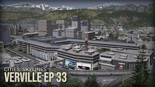 ShilCity Shopping Center Cities Skylines  Verville EP 33 [upl. by Eisak]