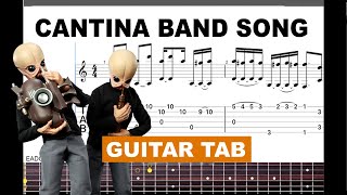 Cantina Band Song Star Wars  Fingerstyle Guitar Tab [upl. by Hadlee]