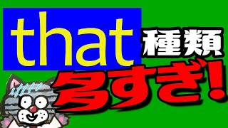 【that種類まとめ】関係代名詞？接続詞？ごっちゃになったら見てください。thatの種類と見分け方 [upl. by Leihcey652]