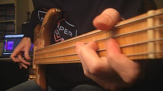 Funky Fretless Fingerstyle Bass Grooves [upl. by Inalan]