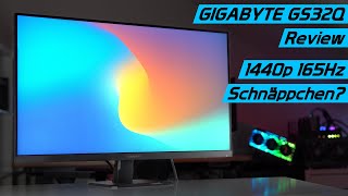 Der perfekte Gaming Monitor 1440p 165Hz mit IPS Panel GIGABYTE GS32Q TestReview [upl. by Hoopen]