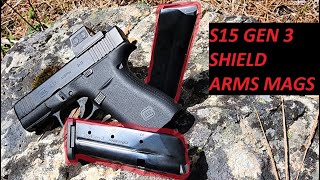 New Gen 3 Shield Arms S15 Glock G43x G48 15 Rd Magazine Review [upl. by Htidirrem]