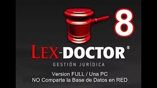 LEX DOCTOR FULL para 1 USUARIO y 2 PC DATOS en la NUBE para ABOGADOS ESTUDIOS ChavezComputacion [upl. by Orel903]