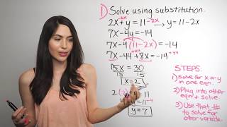 Solving Systems of Equations Substitution Method NancyPi [upl. by Akemet]