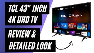 TCL 43quot SSeries 4K UHD HDR LED SMART TV WITH GOOGLE TV  Review amp Detailed [upl. by Latnahc]