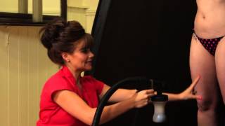 Spray Tanning Tips  How To Spray Tan Distance from Client [upl. by Trebor]