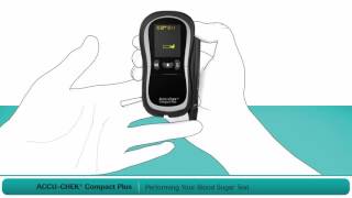 Checking Blood Sugar ACCU CHEK Compact Plus System Video [upl. by Selma117]