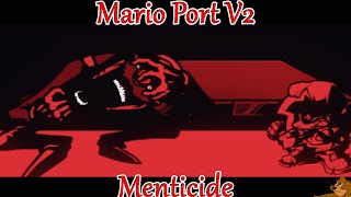 FNF MOD Mario 85 Friday Night Funkin MARIO FNF PORT V2  Mr Virtual vs BF  Menticide [upl. by Unders]