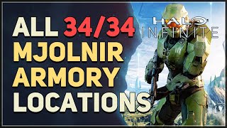 All 34 Mjolnir Armory Locker Locations Halo Infinite [upl. by Wald483]