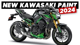 New 2024 Kawasaki Colours Announced Z900 ZH2 ZX10R amp More [upl. by Dunton]