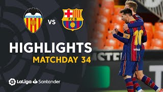 Highlights Valencia CF vs FC Barcelona 23 [upl. by Essam189]