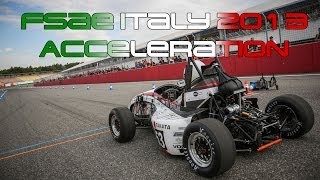 FSAE Italy 2013  FaSTTUBe Acceleration [upl. by Irrep]