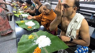 Free Brahmin Meals ఉచిత బ్రాహ్మణ భోజనాలు  Srisailam Temple  Om Namah Sivaaya  Amazing Food Zone [upl. by Kciredorb808]