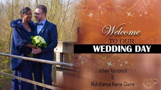 Johan Verdonck amp Mukobanya MarieClaire Wedding day [upl. by Adnoloy]