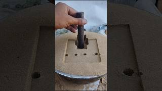 satisfying pottery experiment ceramic crushing diypottery فن من صهر المعادن صب [upl. by Nosreffej85]