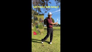 Golf Practice with my Favorite App  Swing U [upl. by Norrehc502]