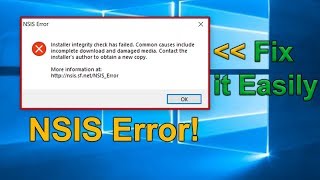 NSIS Error fix windows 10  Solved Easy Method [upl. by Leighton]