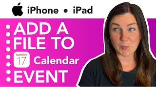 How to Add a File to a Calendar Event on Your iPhone or iPad [upl. by Tiffa845]