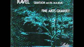 Fine Arts Quartet 2nd mvt of Ravels String Quartet in F major [upl. by Eekram]