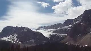 Crowfoot Glacier Viewpoint in Banff National Park Alberta Canada Panoramic View [upl. by Lovell]