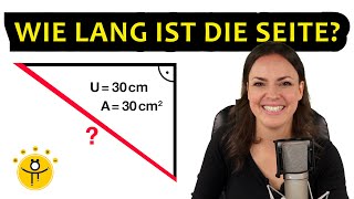 Wie lang ist die Seite – Geometrie Dreieck [upl. by Aihsenot]