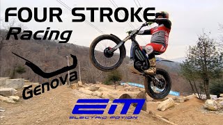 Four Stroke Racing Trial Team Genova Electric Motion Epure Race 2023 [upl. by Ferd380]