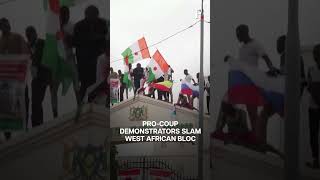 Thousands Gather in Niger’s Capital Condemn West African Bloc  Subscribe to Firstpost [upl. by Buzzell]