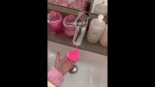 Night time skincare routine skincare products pink skincare hydrating skincare glass skin serum [upl. by Sufur]