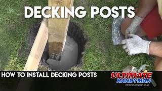 How to install decking posts [upl. by Toile]