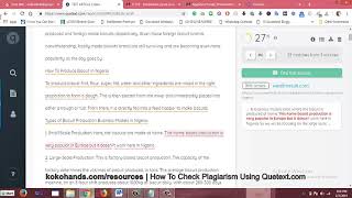 How To Check Plagiarism Using Quetextcom [upl. by Eniamrehc]