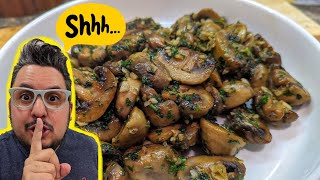 This is my secret sauteed garlic mushroom recipe Its so addictive [upl. by Naenej]