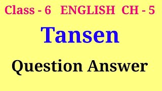 tansen class 6 question answer  a pact with the sun chapter 5 question answer [upl. by Love]