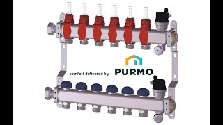 Purmo Premium Verteiler  Durchflussmengenmesser einstellen säubern tauschen [upl. by Hakeber]