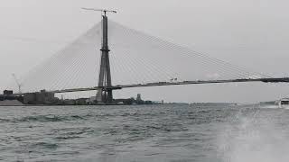 Taking the first ride under the now complete GORDY HOWE INTERNATIONAL BRIDGE [upl. by Arhna]