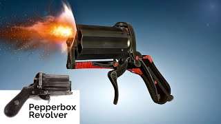 3D Animation How a Pepperbox Revolver works [upl. by Yrrag948]