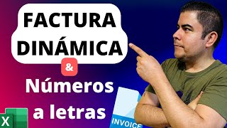 Cómo crear una Factura dinámica y Convertir de Números a Letras en Excel usando Fórmulas y Macros [upl. by Niatsirk]