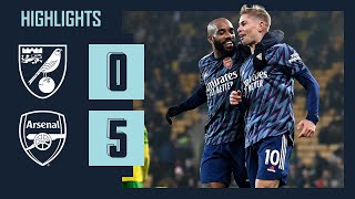 HIGHLIGHTS  Norwich vs Arsenal 05  Premier League  Lacazette Saka Smith Rowe Tierney [upl. by Acirehs125]