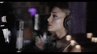 studio footage vocal arranging the “positions” bridge  ariana grande [upl. by Aseena836]