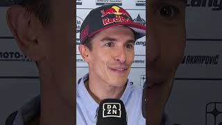 quotMe han montado el anticaída de la Hondaquot 😂 Márquez echaba de menos sus salvadas IndonesianGP [upl. by Russon845]