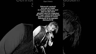 Sehnsucht  RAMMSTEIN Insolated Vocals  Lyrics Rammstein sehnsucht lyrics onlyvocals [upl. by Oiretule]