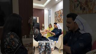 Jasleen ki sasural me pehli rakhi😍 shorts rakhi rakshabandhan [upl. by Amethist737]