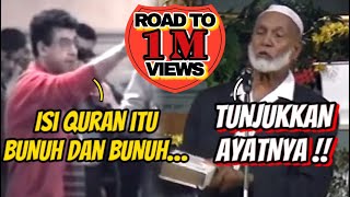 Ahmed Deedat MEMPERMALUKAN Penanya Kristen ini karena menuduh Qur’an mengajarkan Kebencian [upl. by Tempa]