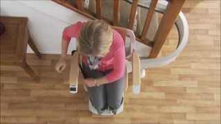 Acorn 180 Curved Stairlift Demonstration [upl. by Gut607]