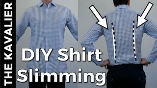 How To Slim Your Shirts With Simple Darts  DIY Tailor Series [upl. by Hanshaw97]