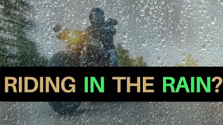 How to ride motorcycle in the rain amp stay safe [upl. by Amalbena]