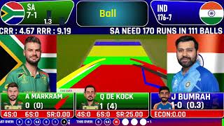 LIVE T20 WORLD CUP INDIA VS SOUTH AFRICA FINAL MATCH  TODAY LIVE CRICKET IND VS SA  LIVE SCORE [upl. by Eiramnerual]