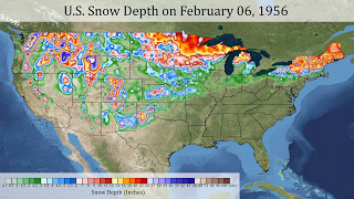 Daily US Snow Depth 19502015 [upl. by Powell]